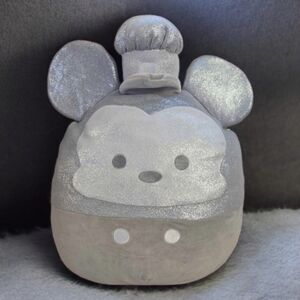 Disney Squishmallows Gray and Silver Mickey Plush-18" NWT